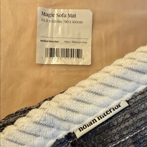 Nolan Interior Magic Sofa Mat in Midnight Gray - Velva